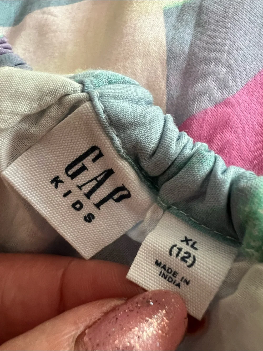 GAP Kids Pastel Abstract Halter Summer Dress Size 12